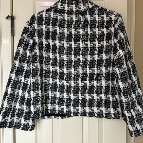 J Crew Tweed Jacket, Size 16, Black and White - Picture 3 of 5